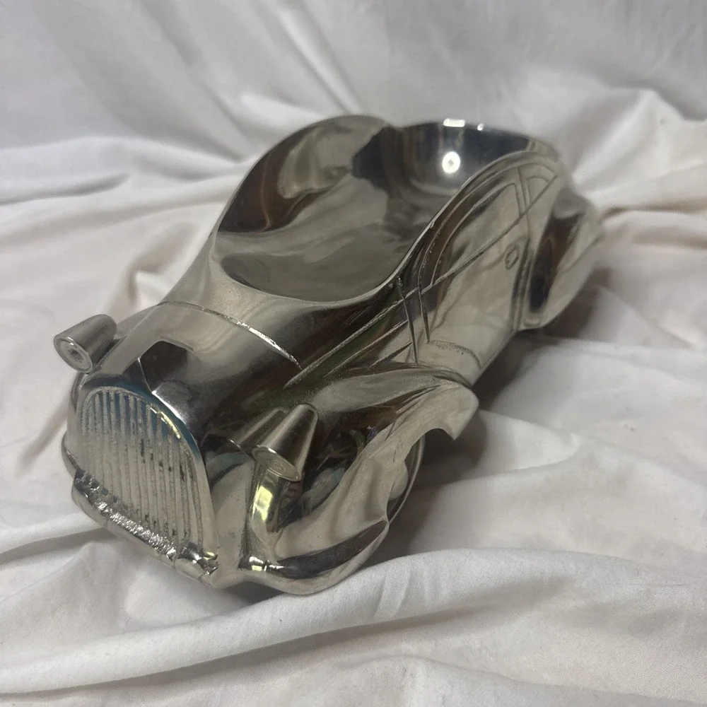 Vintage Godinger Silver Plated Art Deco Car Wine Booze Bottle Holder Caddy Bar